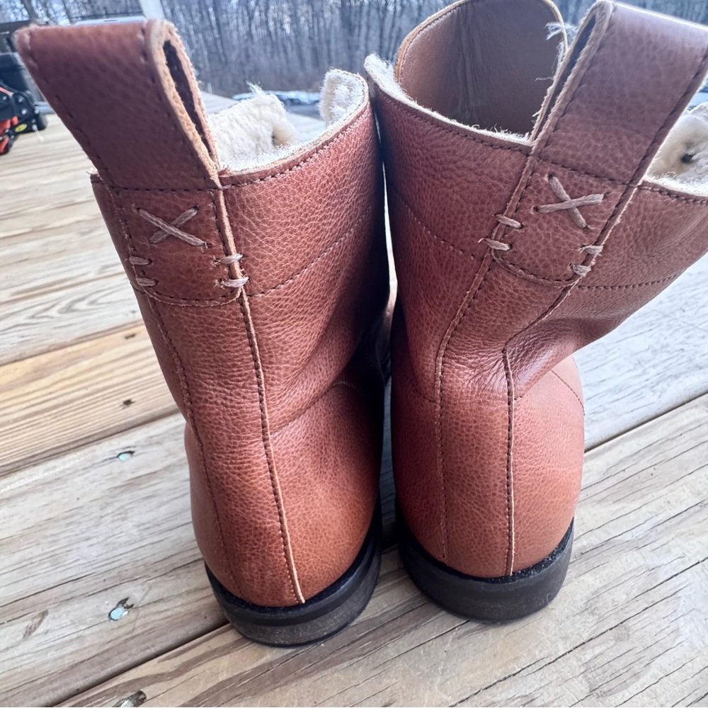 Fat Face Brown Catrin Lace Up Ankle Boots size 40 (us 9-9.5) - Picture 2 of 10